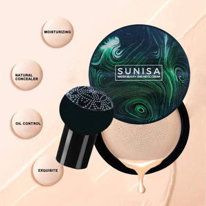 Foundation Base Water proof Mushroom Head Air Cushion BB CC Cream Moisturizing Liquid Foundation with Sponge